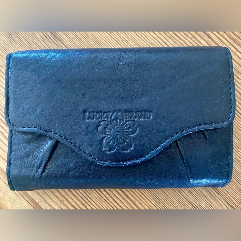 Lucky Brand Leather Trifold Wallet